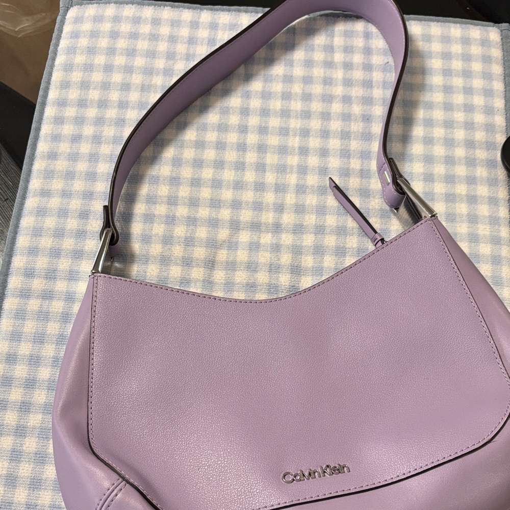 Calvin Klein Light Purple Shoulder Bag